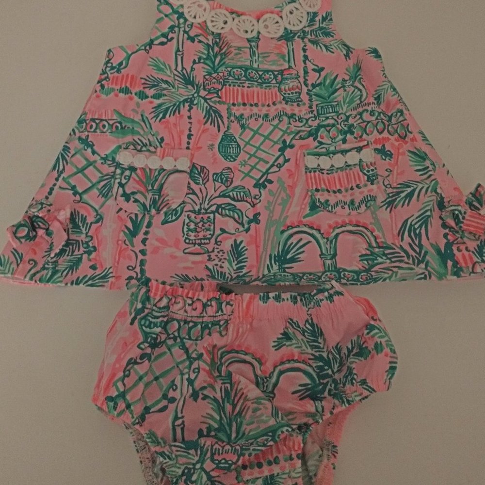Lilly Pulitzer - Mandevilla Baby Dress - EUC - Size 3-6 months